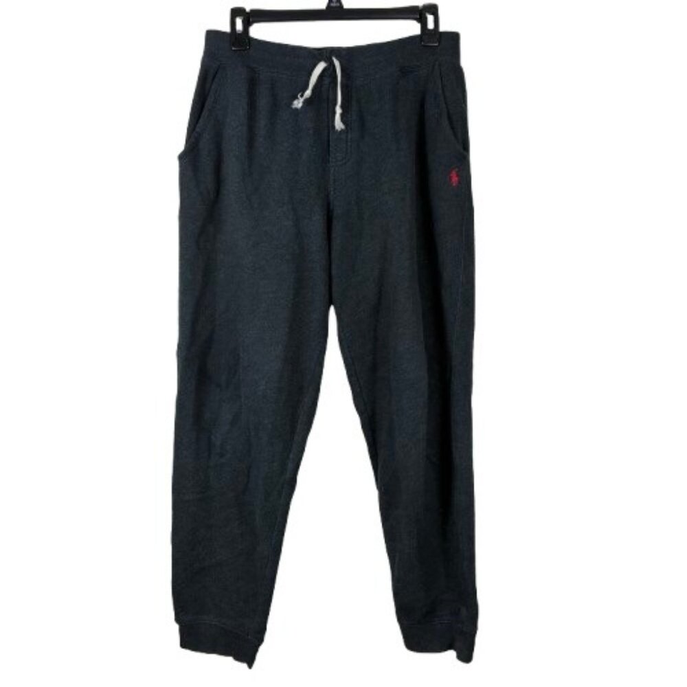 Polo Ralph Lauren Boys Fleece Jogger Pants Charcoal Gray Size XL Heritagewear